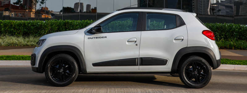 Lateral do Renault Kwid Outsider