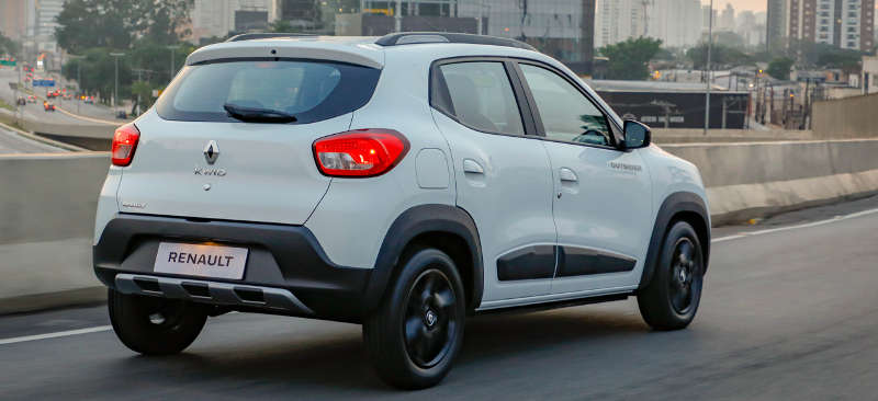Traseira do Renault Kwid Outsider