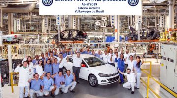 Fábrica dos Volkswagen Virtus e Polo