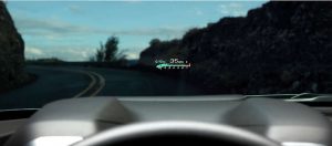 Head-up display (HUD) do Chevrolet Camaro SS V8 2020