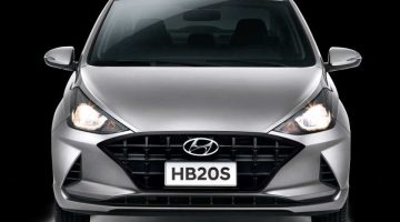 Dianteira do Hyundai HB20 e do HB20S Vision 2021
