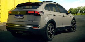 Visual da traseira do Volkswagen Nivus Highline