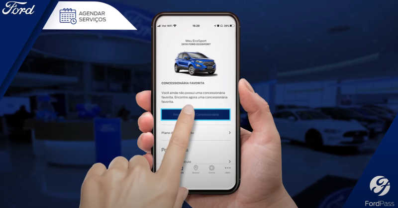 FordPass permite escolher a sua concessionária Ford favorita