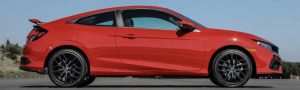 Lateral cupê do Honda Civic Si 2020