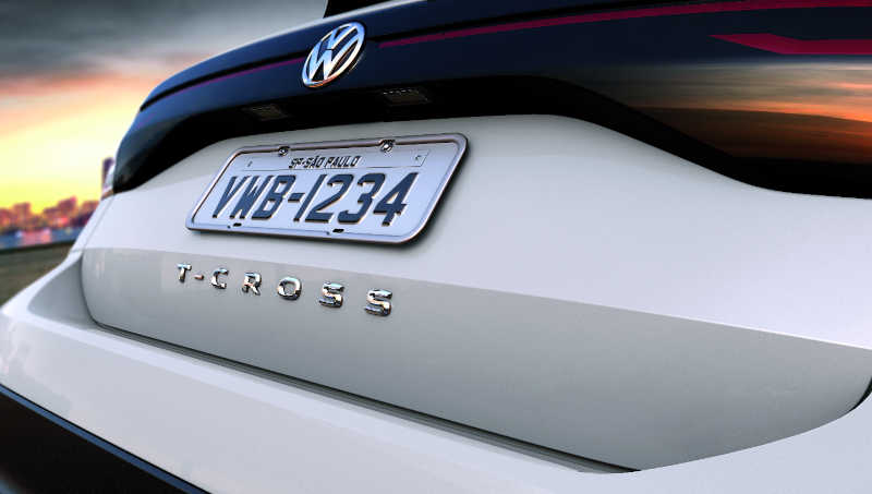 Volkswagen/Divulgação Logo do Volkswagen T-Cross 2021