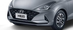 Grade dianteira do Hyundai HB20 2021