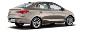 Traseira do Hyundai HB20S Diamond 2021