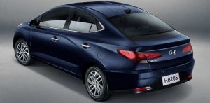 Traseira do Hyundai HB20S Diamond Plus 2021