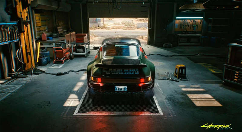 CD PROJEKT RED/Reprodução Samurai, o Porsche 911 Turbo de Cyberpunk 2077