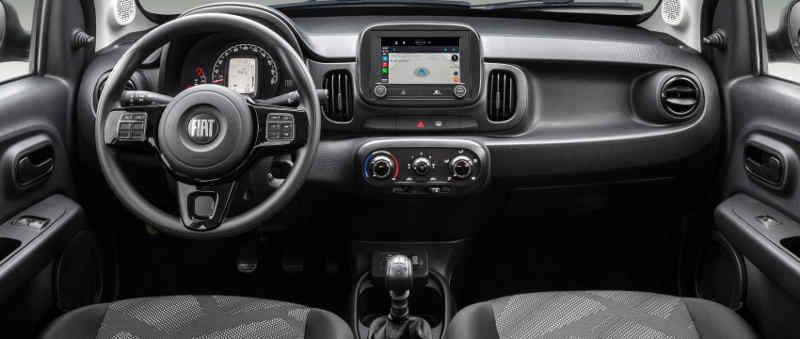 Painel do Fiat Mobi Like 2021
