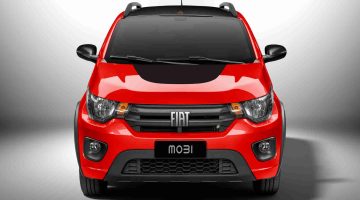 Destaque para a dianteira do Fiat Mobi Trekking 2021