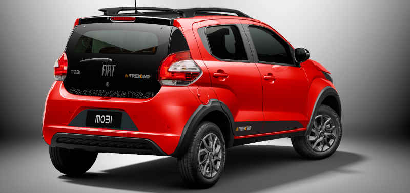 Visual aventureiro do Fiat Mobi Trekking 2021