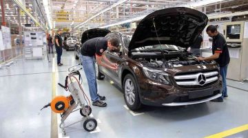 Fábrica da Mercedes-Benz em Iracemapolis (SP)