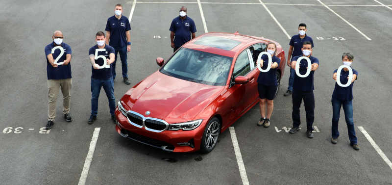 BMW/Divulgação BMW produziu 25 mil unidades do Série 3 no Brasil