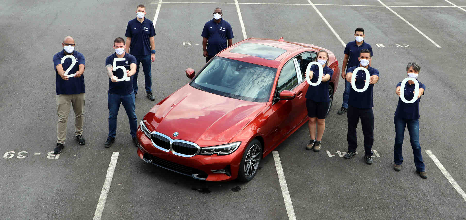 Foto da fábrica no Brasil onde o BMW Serie 3 flex é produzido