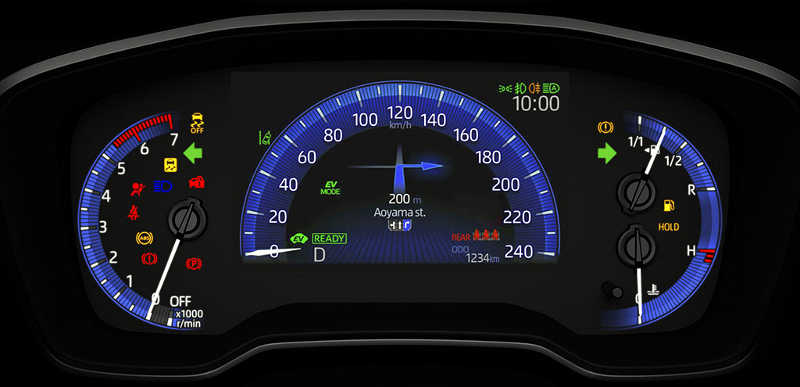 Toyota/Divulgação Quadro de instrumentos do Toyota Corolla Altis Premium 2022