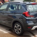 Foto da traseira do Honda WR-V EXL 2021 feita durante o teste do modelo