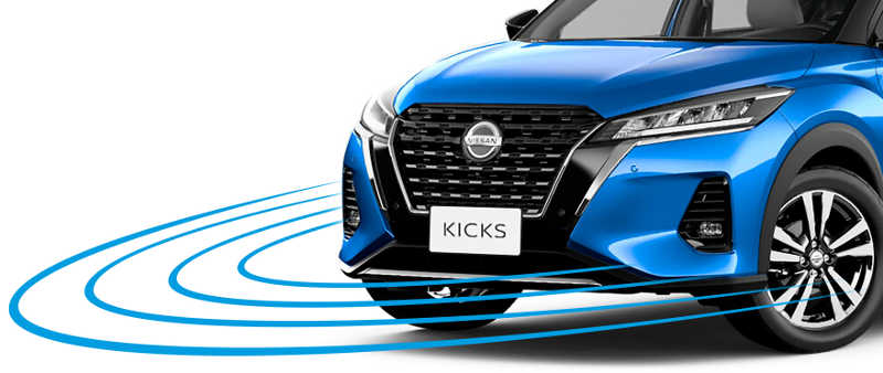 Nissan/Divulgação Sensor de estacionamento dianteiro do Nissan Kicks, vendido como acessório