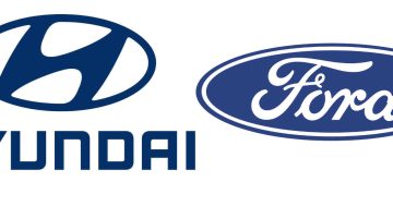 Logos da Hyundai e da Ford