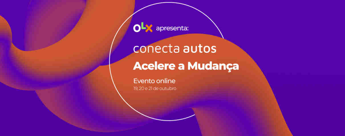 Foto de capa da logo do Conecta Autos, evento da OLX