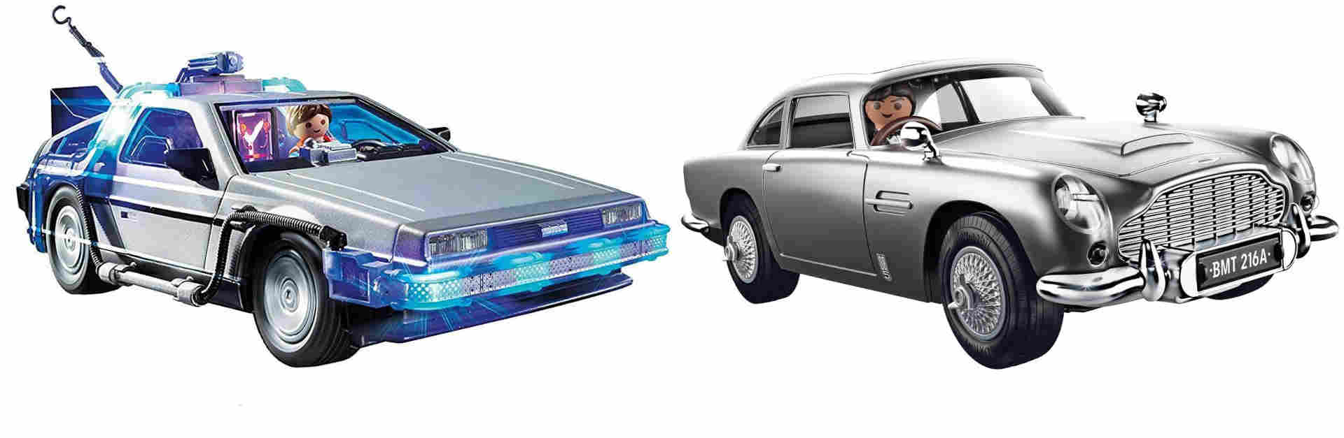DeLorean-Back-to-the-future-de-volta-para-o-futuro-Aston-Martin-DB5-007-James-Bond-Playmobil