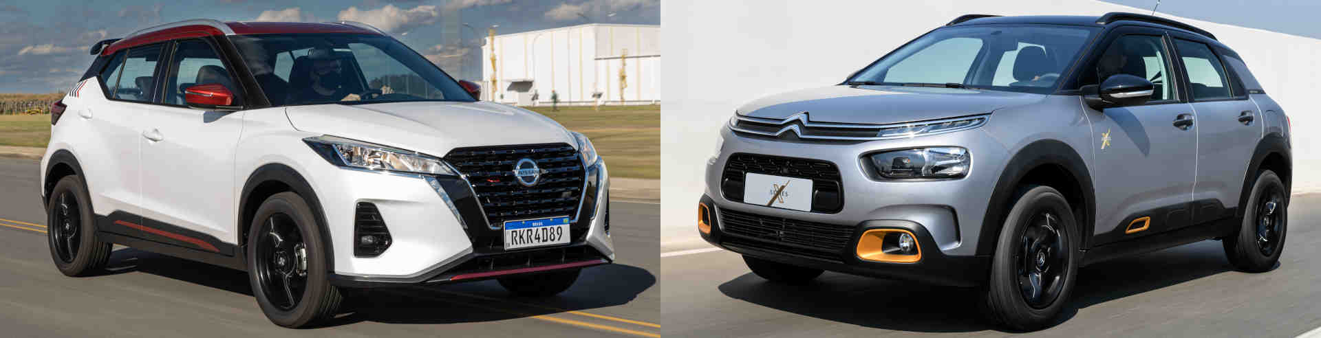 Duelo entre Citroen C4 Cactus X-Series e Nissan Kicks XPlay