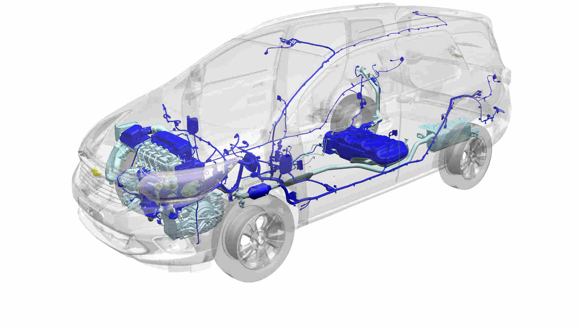 Foto de capa Foto do interior de um carro da Chevrolet mostrando soluções para reduzir as emissões de poluentes
