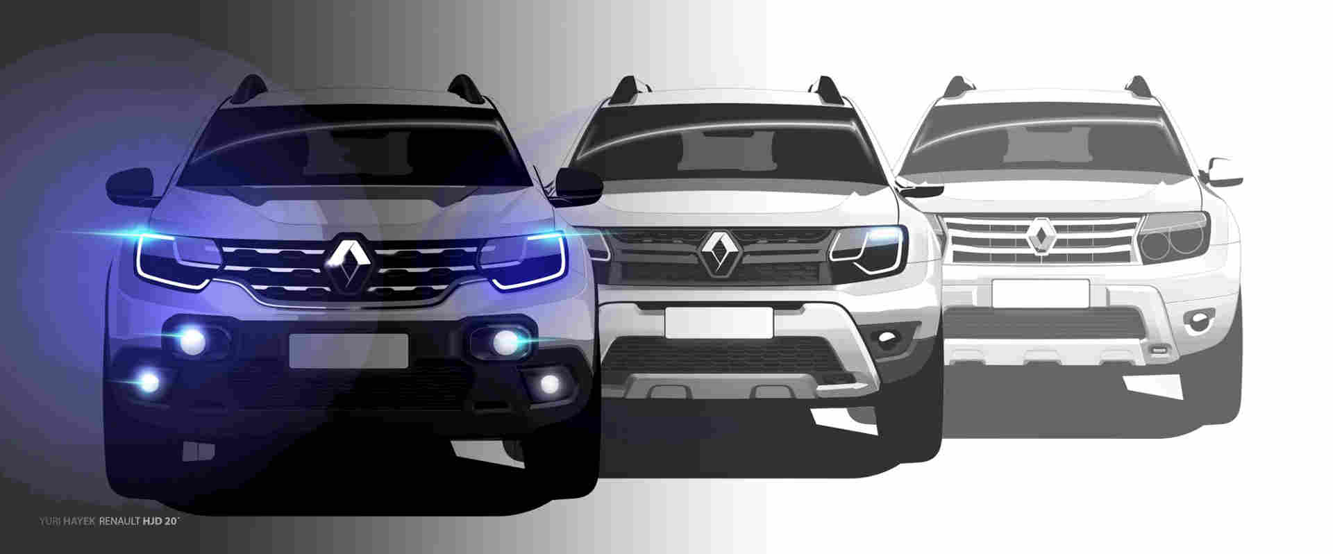 Arte de capa de 10 anos do Renault Duster