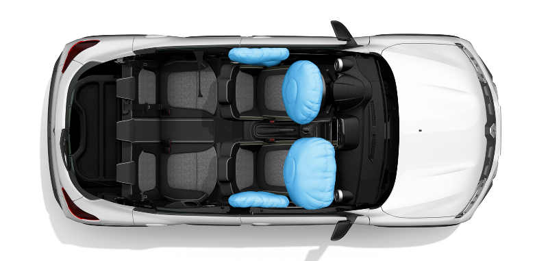 Renault/Divulgação Foto dos airbags do Renault Kwid