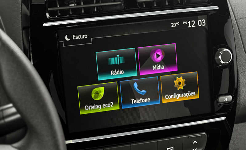 Renault/Divulgação central multimídia Media Evolution do Renault Kwid 2023