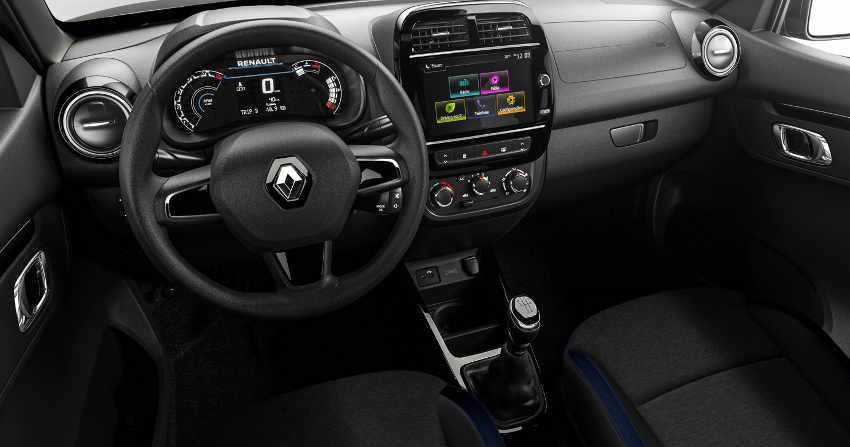 Renault/Divulgação Painel do Renault Kwid Intense 2023