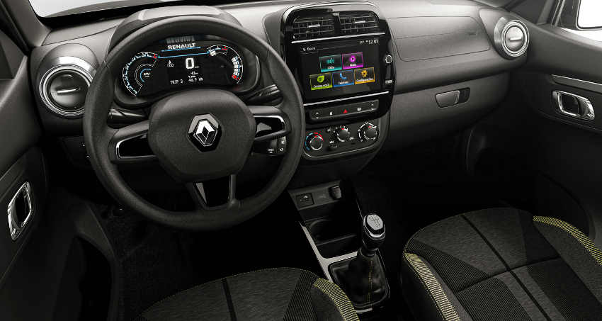 Renault/Divulgação painel do Renault Kwid Outsider 2023