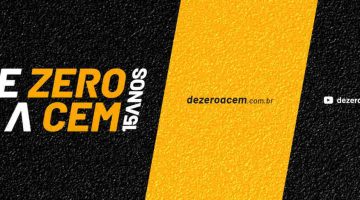 Foto de capa com a logo de 15 anos do De 0 a 100