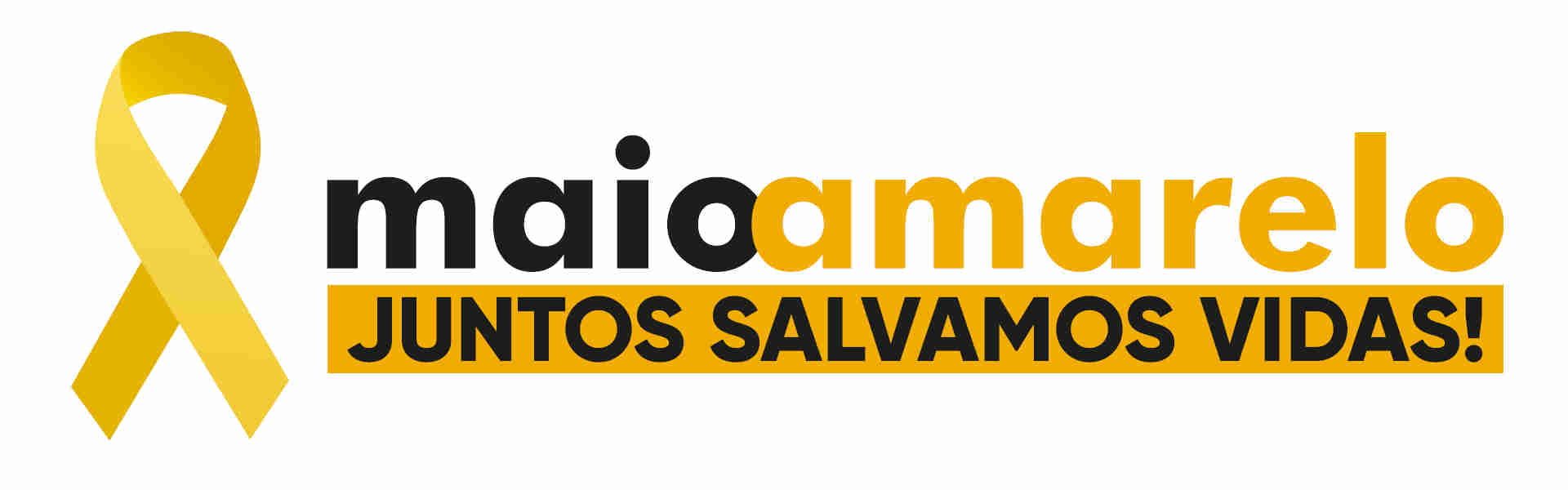 Foto de capa logo da campanha Maio Amarelo 2022