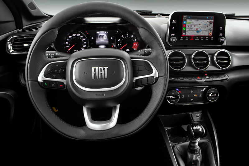 Fiat/Divulgação painel do Fiat Argo Trekking 2023