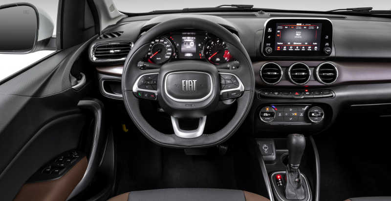 Fiat/Divulgação painel do Fiat Cronos Precision 2023