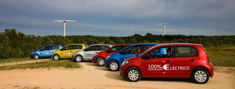 Volkswagen/Divulgação Volkswagen e-up elétrico, que começa a ser vendido no Uruguai
