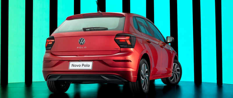 Volkswagen/Divulgação traseira do Volkswagen Polo Highline 2023