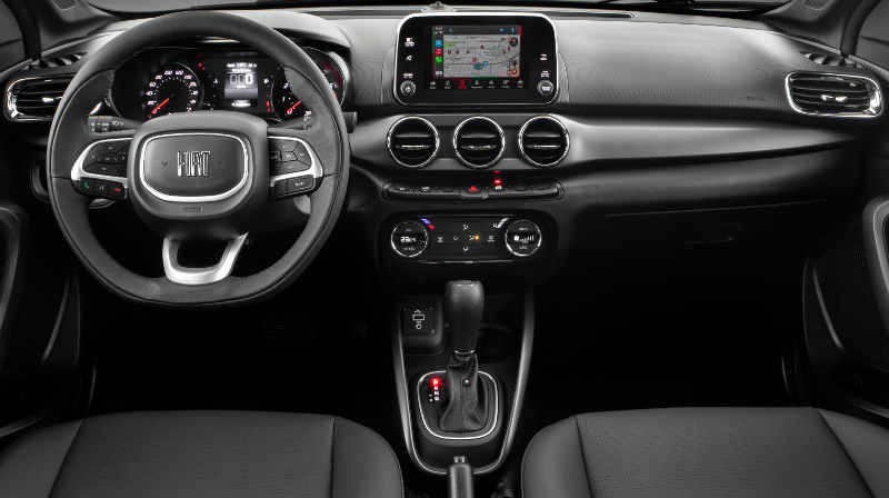 Fiat/Divulgação Foto do painel do Fiat Argo Trekking 1.3 CVT
