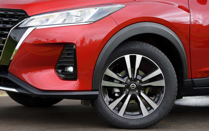 Nissan/Divulgação Foto das rodas de 17" do Nissan Kicks Advance