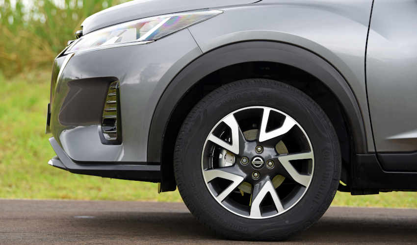 Nissan/Divulgação Foto das rodas de 16" do Nissan Kicks Sense CVT