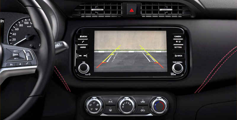 Nissan/Divulgação câmera de ré do Nissan Kicks Active