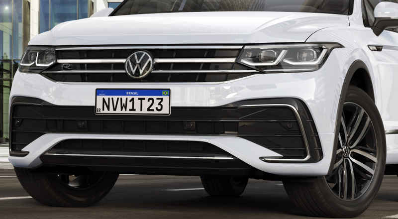 Volkswagen/Divulgação Foto da dianteira do Tiguan Allspace R-Line