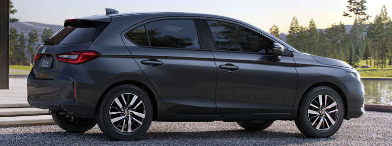 Honda/Divulgação Foto do Honda City Touring hatch 2024, com câmbio CVT