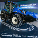 Foto do T6.180 Methane Power, primeiro trator movido gás biometano do mundo