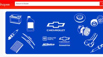 Print da capa da loja da Chevrolet na Shopee