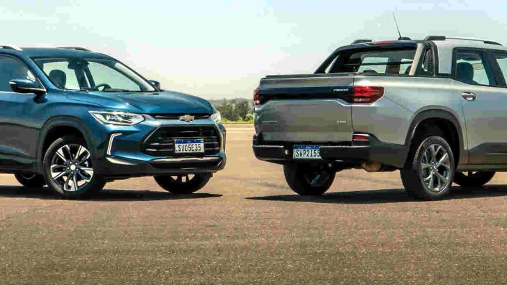 Foto de capa dos Chevrolet Tracker e Montana