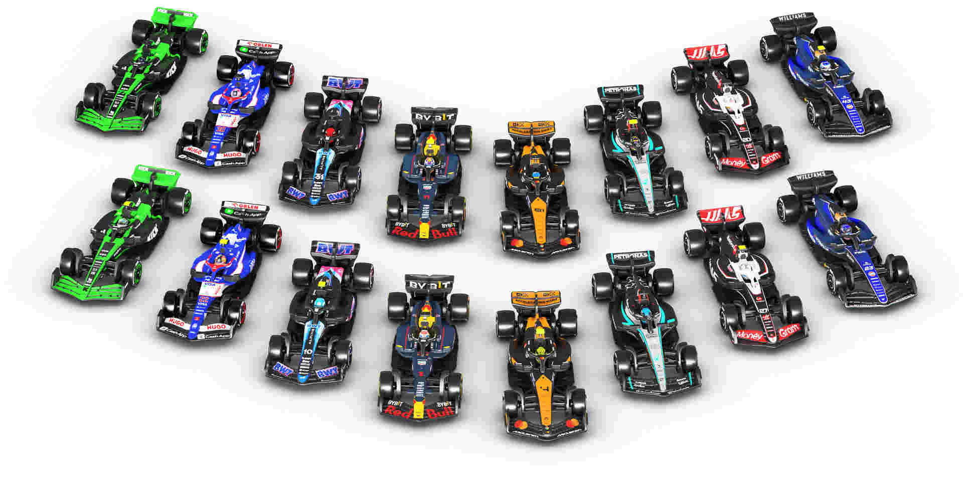 Foto de capa dos modelos Formula 1 e Hot Wheels