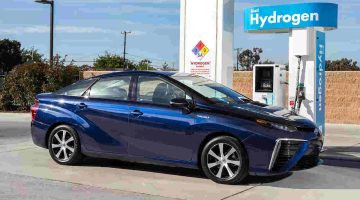 Foto de capa do Toyota Mirai movido à hidrogênio