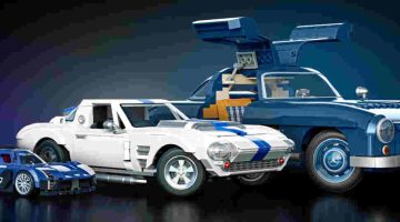Foto de capa da série Hot Wheels dos carros de construção da Mattel Brick Shop